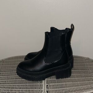 Public Desire Black Chunky Bootie